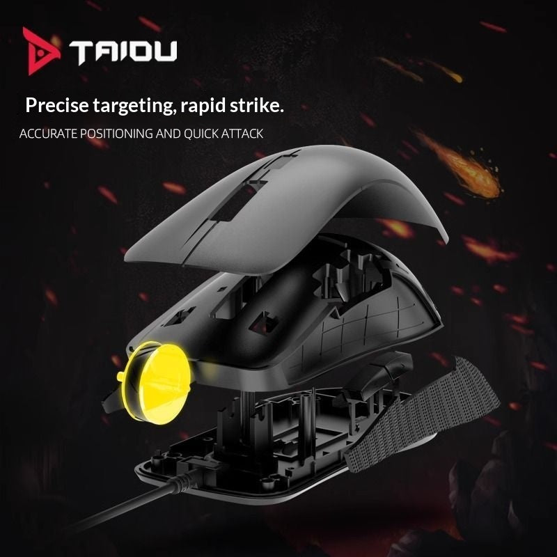 [TAIDU] TSG301 Wired Gaming Mouse for PUBG/CF (PlayerUnknown's Battlegrounds), Ideal for Laptops, Desktops, Home Computers, Internet Cafes, and More.
