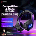 [TAIDU] Dark Eye 2.4g Wireless Gaming Headset Delta Headphones Wired Virtual