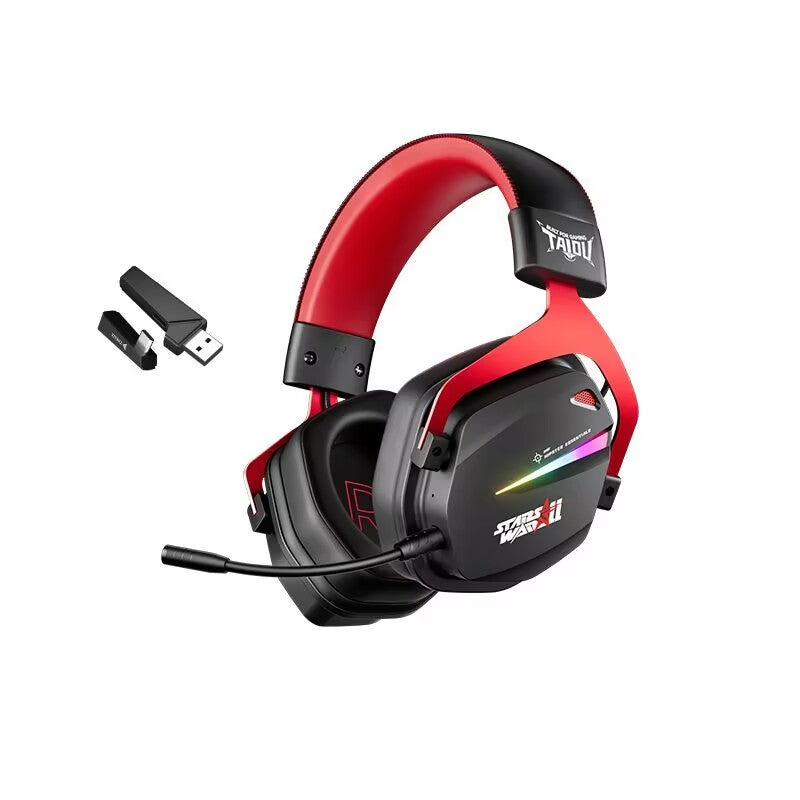 TAIDU THS326 "Armor" Quad-Mode Wireless Headphones — Over-Ear Gaming & Esports Headset (Bluetooth / Delta 2.4G) for PC