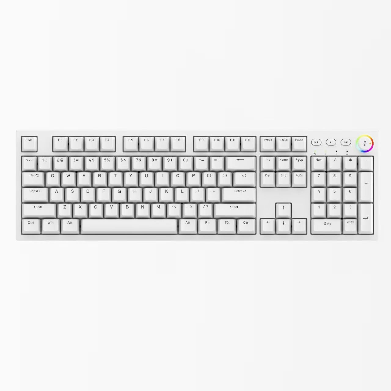 [TAIDU] KB03 Mechanical Keyboard — 82-Key, Red Switches, RGB Multi-Color Backlighting, Full-Key Rollover — Wired External Keyboard for Gaming & Office Use
