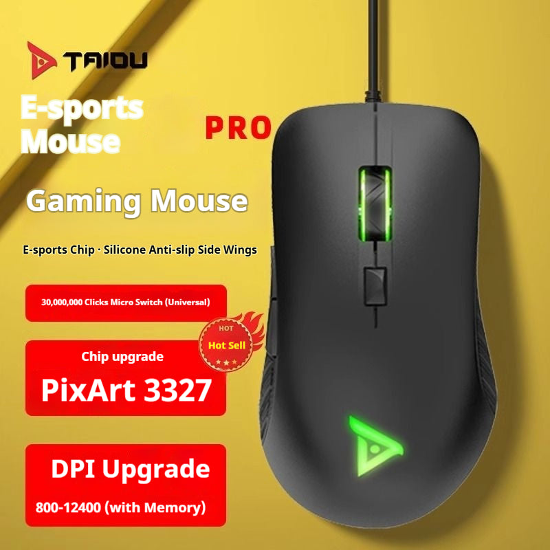 [TAIDU] TSG301 Wired Gaming Mouse for PUBG/CF (PlayerUnknown's Battlegrounds), Ideal for Laptops, Desktops, Home Computers, Internet Cafes, and More.