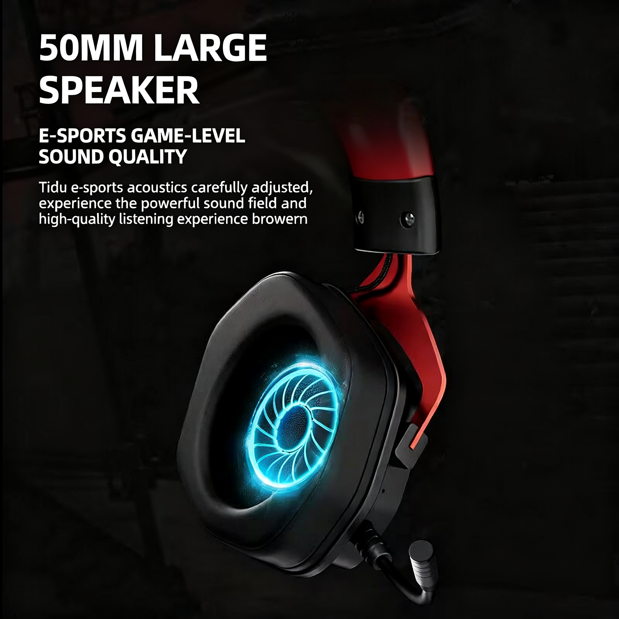 TAIDU THS326 "Armor" Quad-Mode Wireless Headphones — Over-Ear Gaming & Esports Headset (Bluetooth / Delta 2.4G) for PC