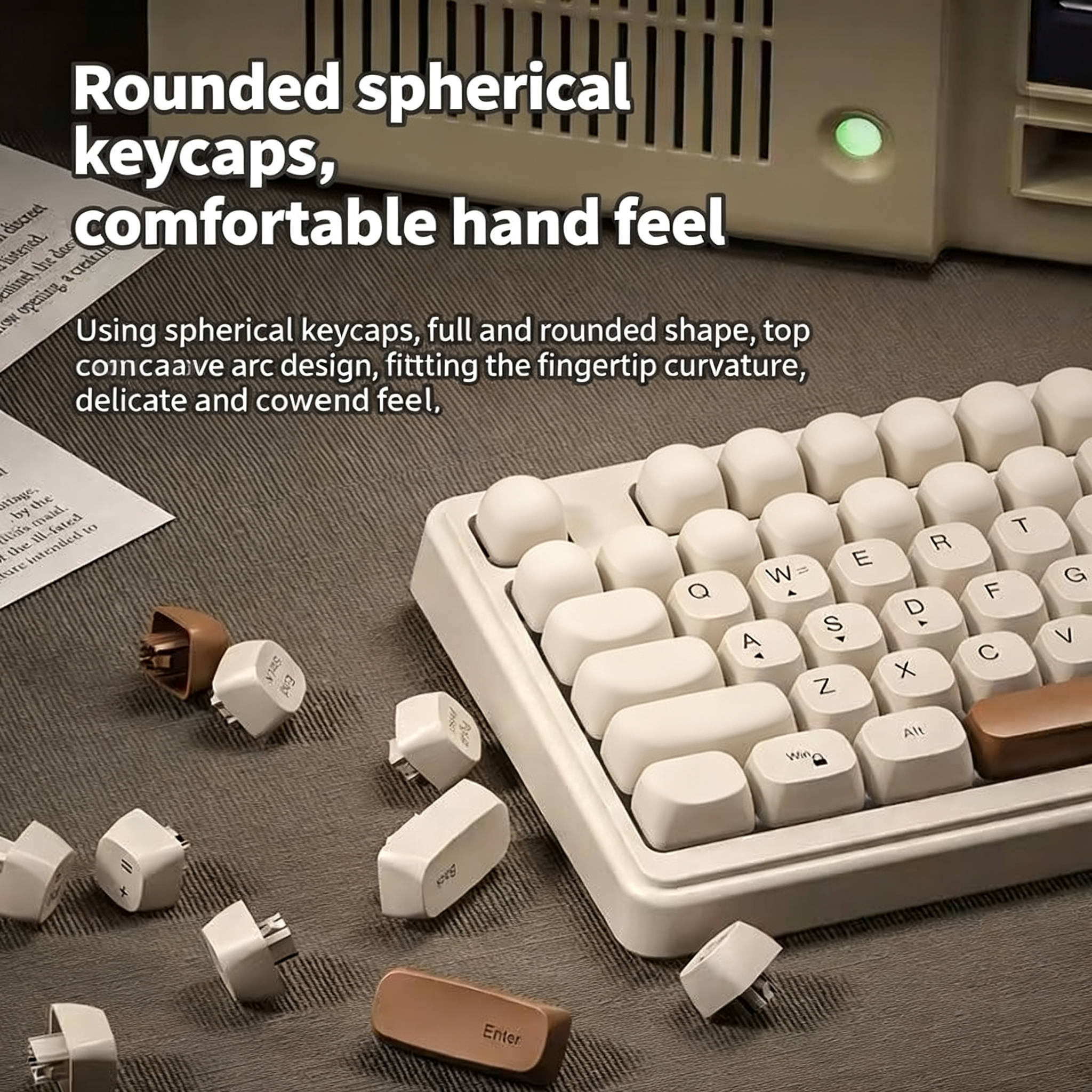TAIDU Wired Gaming & Office Keyboard — 82-Key, Backlit, USB — Comfortable Tactile Feel — Suitable for Men, Women, Students, and Desktop Computers