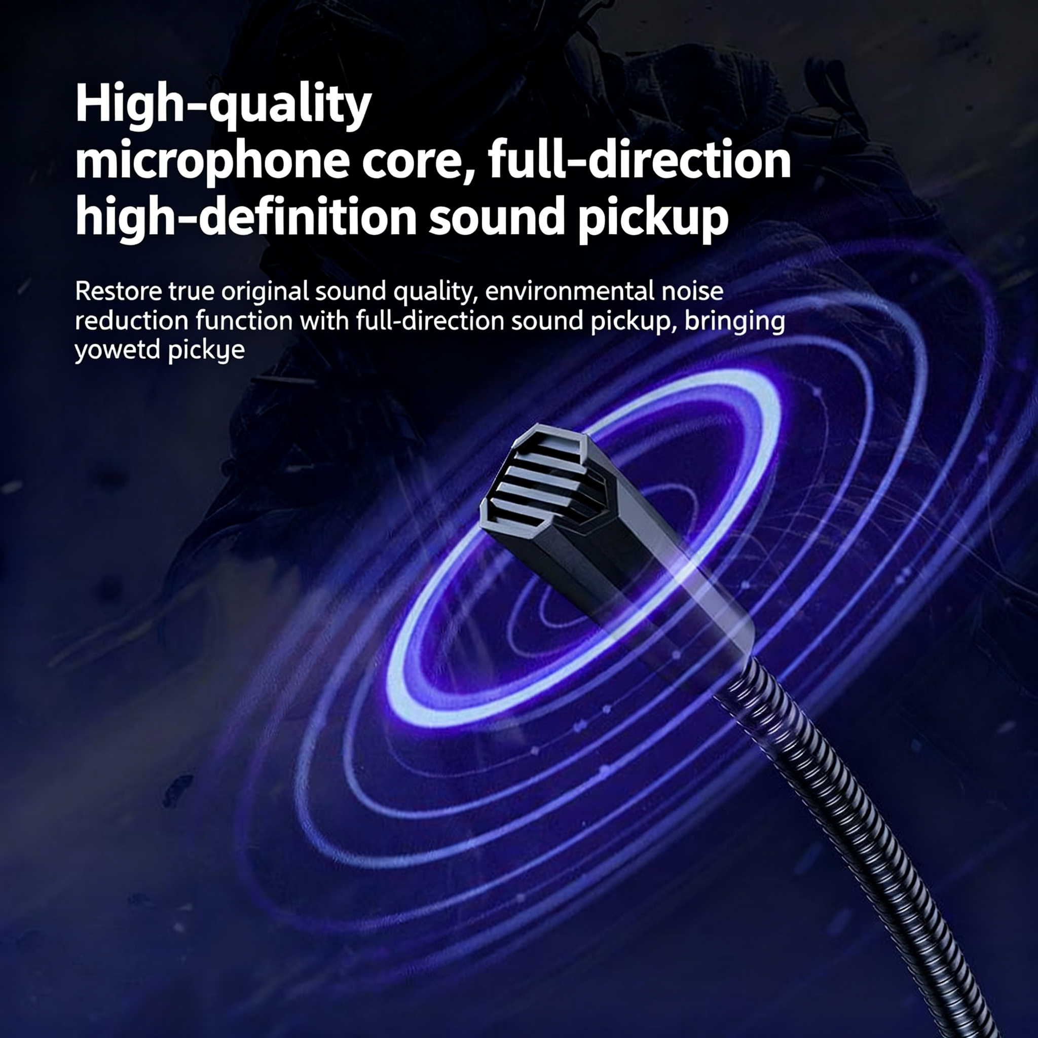 [TAIDU] TSP202 Desktop Microphone — Noise-Cancelling Mic for Gaming, Voice Chat, Live Streaming, Online Classes, Conferences, and Karaoke
