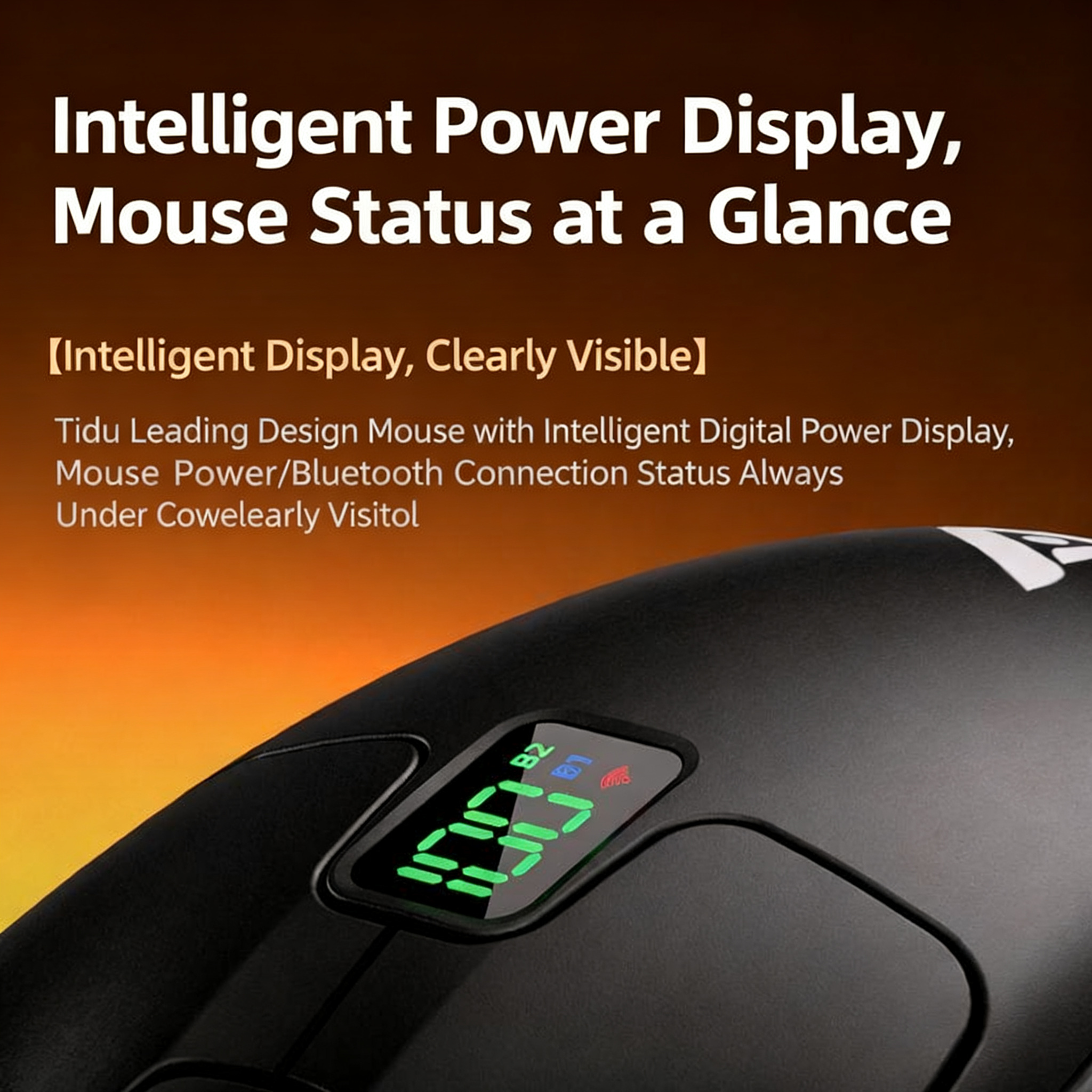 [TAIDU] 609 Series 2.4G Wireless Bluetooth Mouse, Wired, Professional Esports Gaming, Office Use, Lightweight, Digital Display