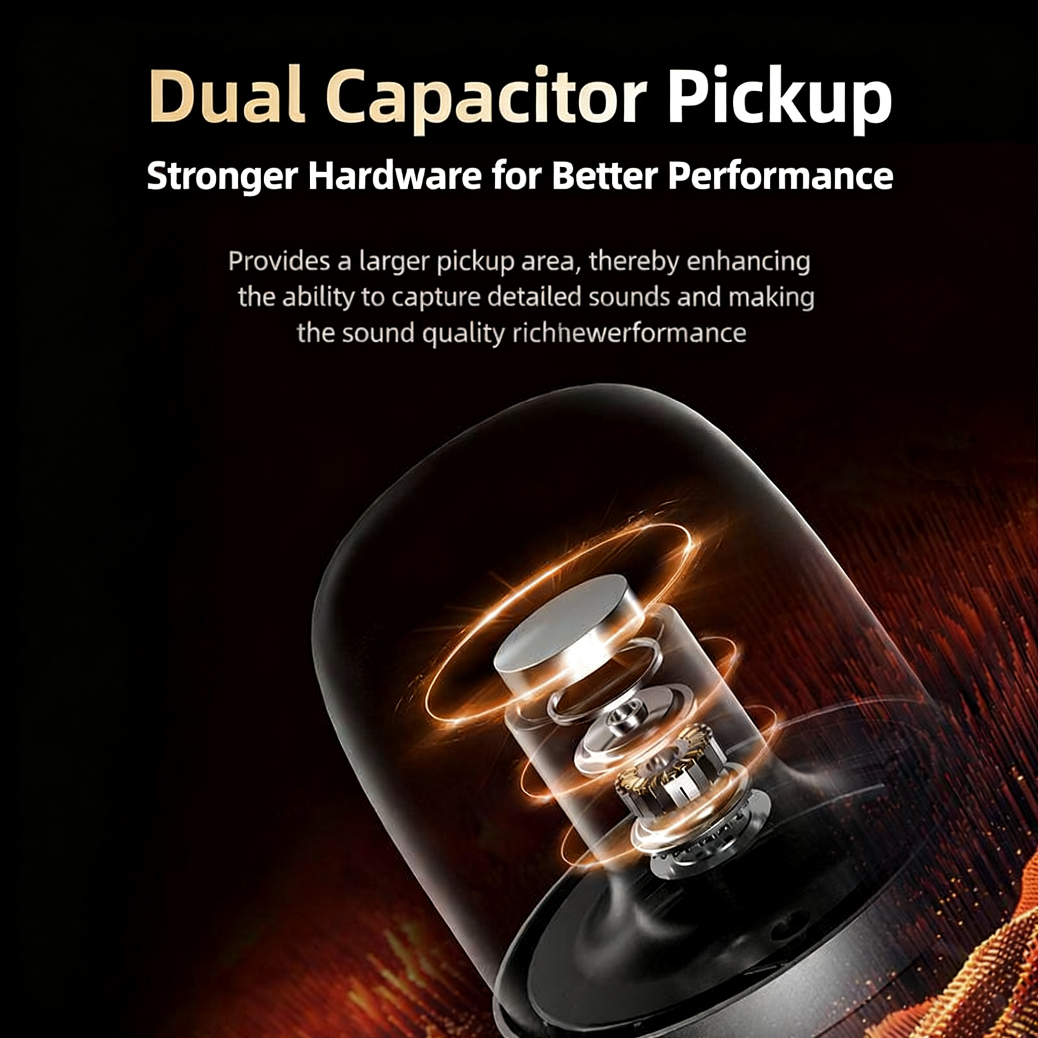 [TAIDU] 207 Desktop Microphone, New Model, Dedicated for Desktop and Laptop Live Streaming, with Monitoring Function, for Conferences and Online Classes, USB