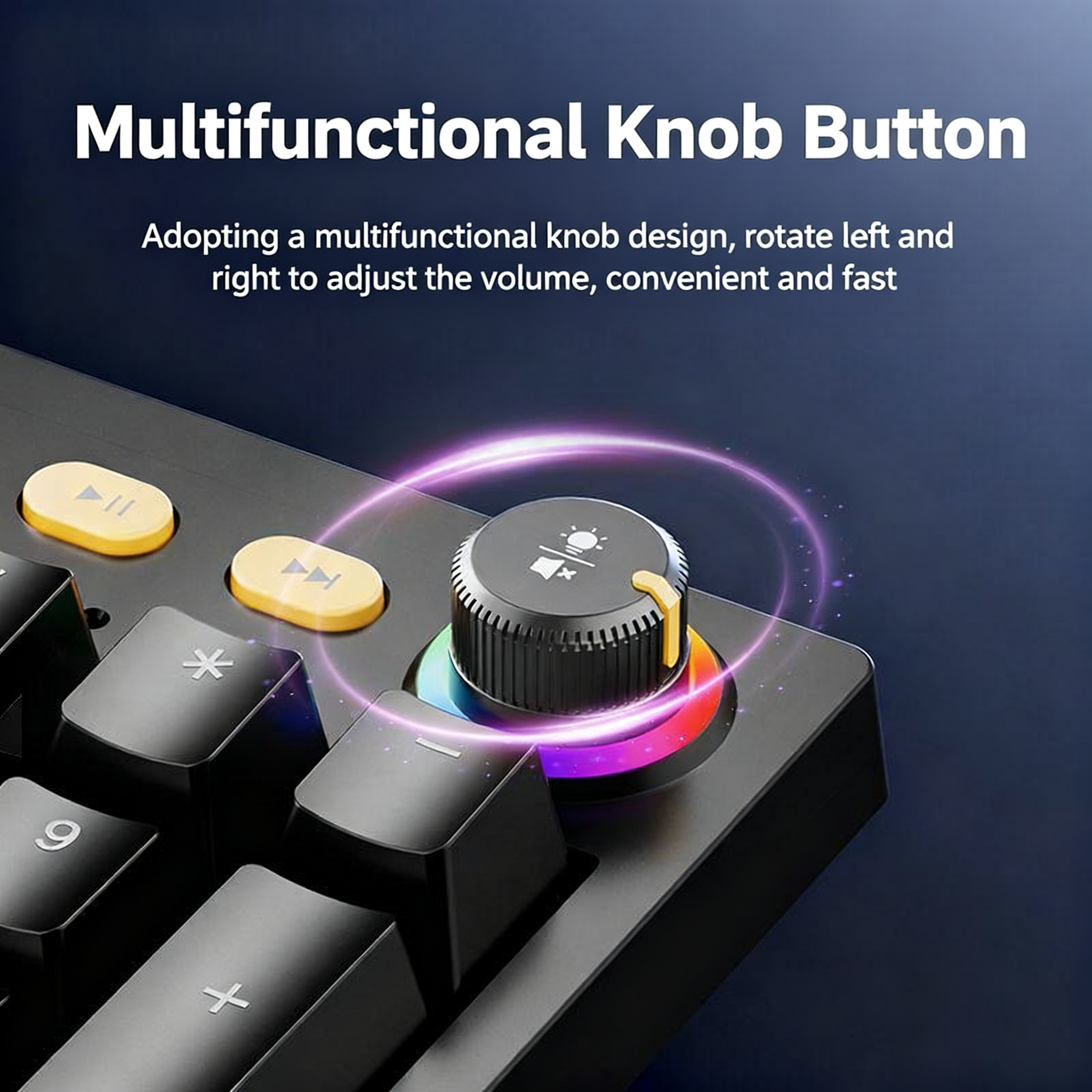 [TAIDU] KB03 Mechanical Keyboard — 82-Key, Red Switches, RGB Multi-Color Backlighting, Full-Key Rollover — Wired External Keyboard for Gaming & Office Use